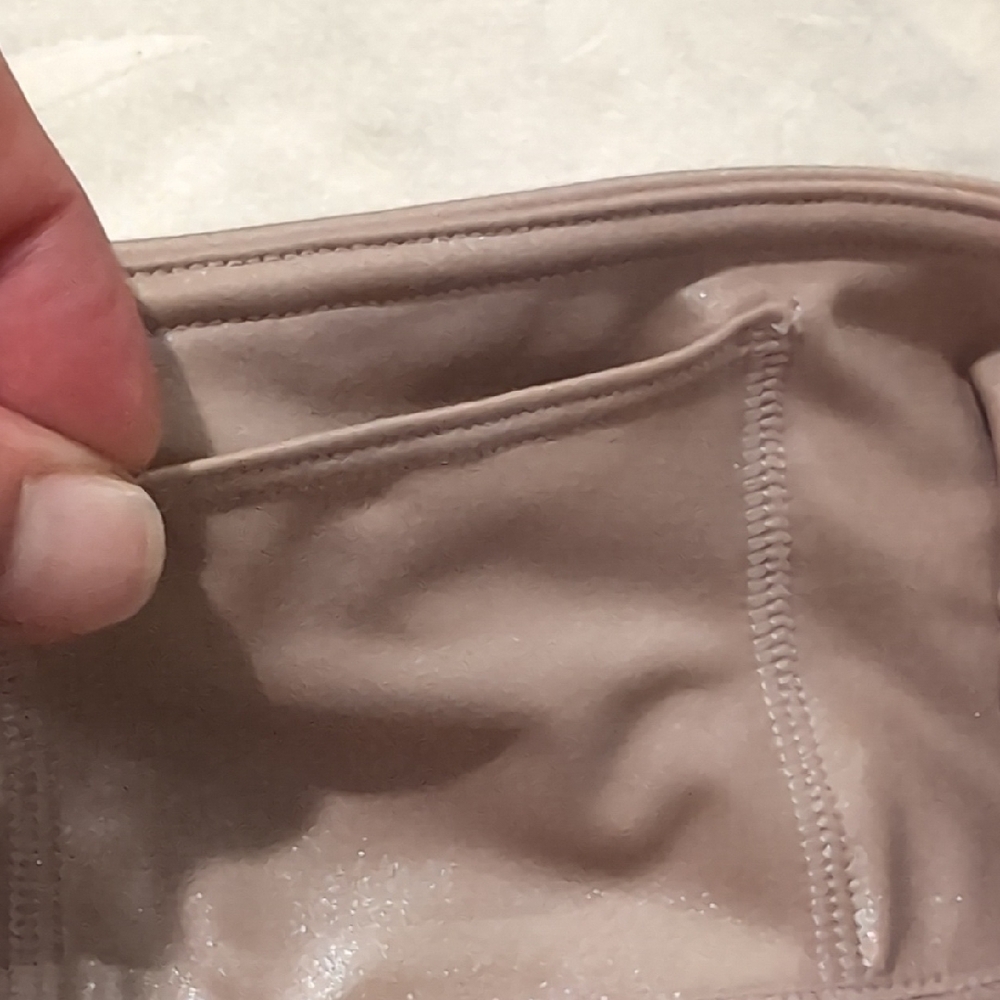 Athleta Medium Shimmering Beige Leggings - Picture 6 of 8